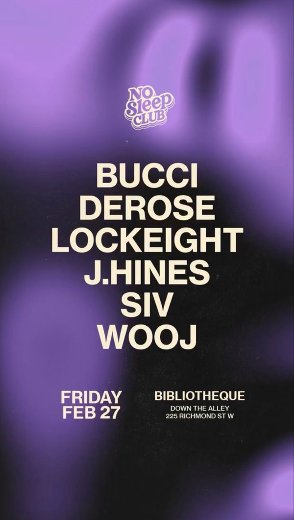 No Sleep Club at Bibliotheque — February 27, 2026